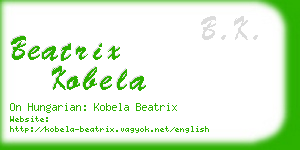 beatrix kobela business card